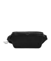 Saint Laurent Adjustable Strap Messenger Bag With Back Zip Pocket In Black
