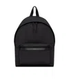 Saint Laurent City Backpack In Nylon Ripstop And Leather In Black