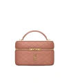 Saint Laurent Zippered Cosmetic Bag In Brown