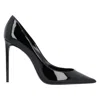 Saint Laurent Zoe Pumps In Patent Leather In Black