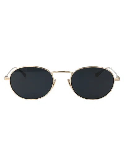 Saint Laurent Round Sunglasses Sl 799 003 In Gold
