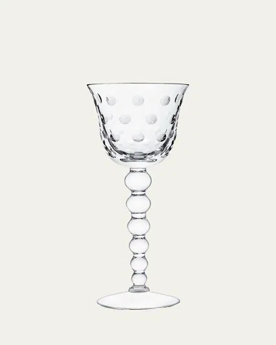 Saint Louis Crystal Bubbles Wine Glass In Unassigned