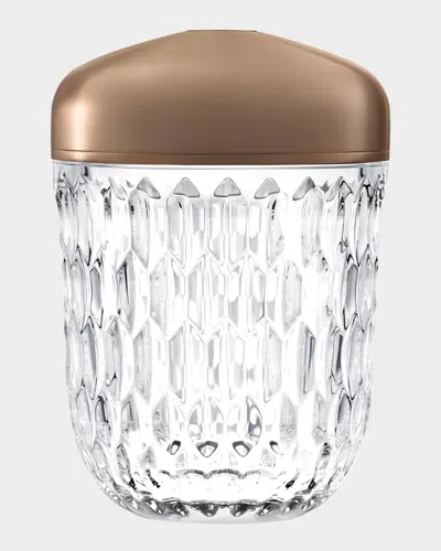 Saint Louis Crystal Folia Mini Portable Lamp, Bronze In Brown