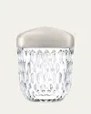 Saint Louis Crystal Folia Mini Portable Lamp, Silver