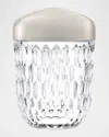 Saint Louis Crystal Folia Mini Portable Lamp, Silver In Silver