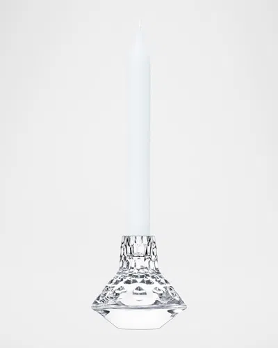 Saint Louis Crystal Folia Small Candlestick Holder In Clear