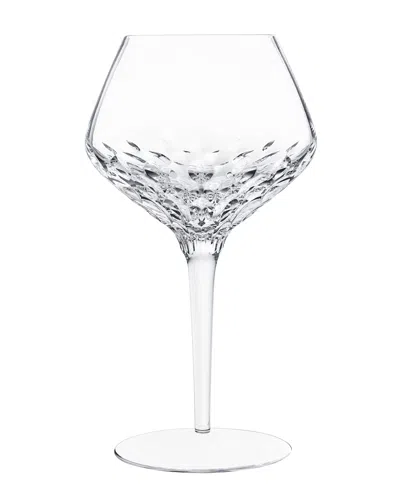 Saint Louis Crystal Folia Wine Glass In Black