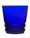 Saint Louis Crystal Large Oxymore Double Old-fashioned, Dark Blue In Brown