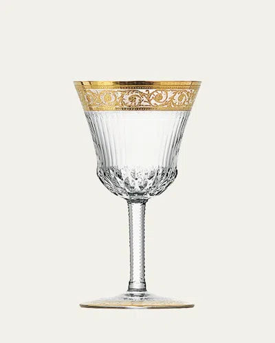 SAINT LOUIS CRYSTAL THISTLE GOLD AMERICAN WATER GLASS