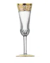 SAINT LOUIS CRYSTAL THISTLE GOLD CHAMPAGNE FLUTE