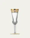 Saint Louis Crystal Thistle Gold Champagne Flute In Multi