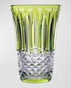 Saint Louis Crystal Tommyssimo Chartreuse Green Vase
