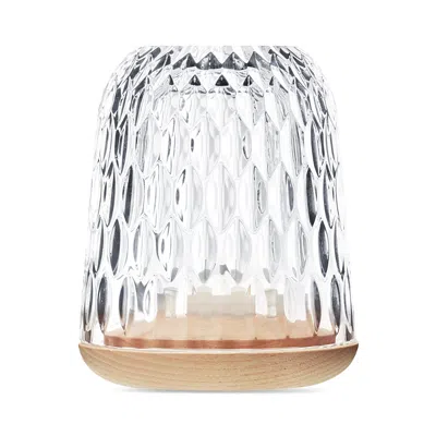 Saint Louis Folia Crystal & Wood Small Photophore