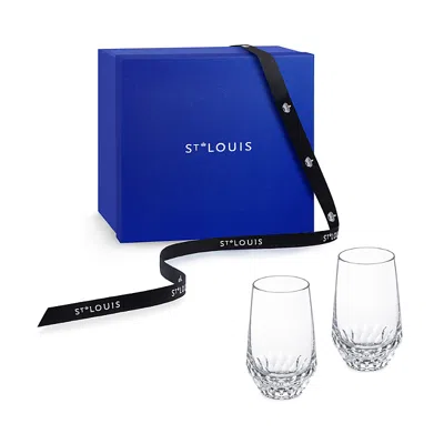 Saint Louis Folia Highball Glasses, Set Of 2 In Transparent
