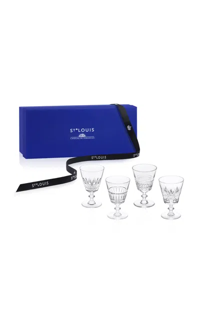 Saint-louis Galerie Des Reines 4 N°2 Glasses Set In Multi