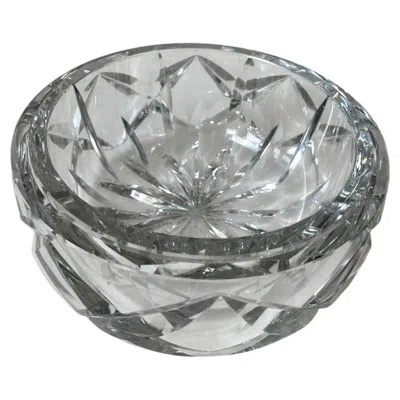 Pre-owned Saint Louis Nesting Crystal Fruit Bowls By , French Design, 1980s, 25cm In Gray