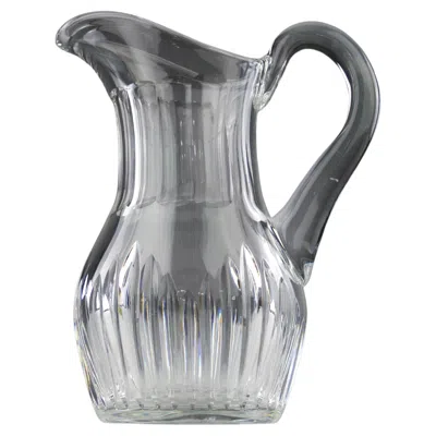 Pre-owned Saint Louis Saint-louis, Crystal Water Pitcher "liane" Model, France 2000s In Gray