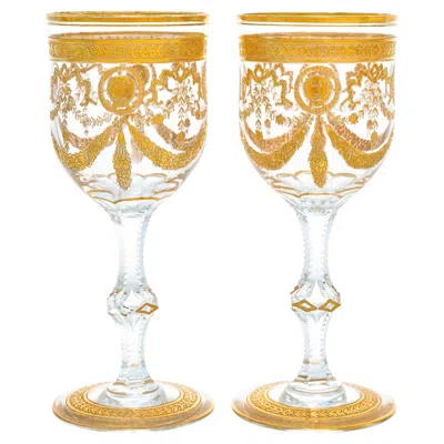 Pre-owned Saint Louis St. Louis Congress Cordial Goblets In Sand
