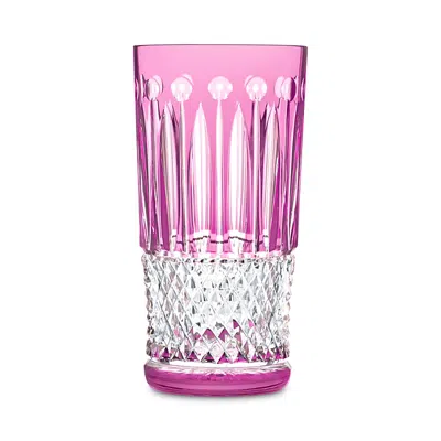 Saint Louis Tommy Amethyst Highball Glass In Pink