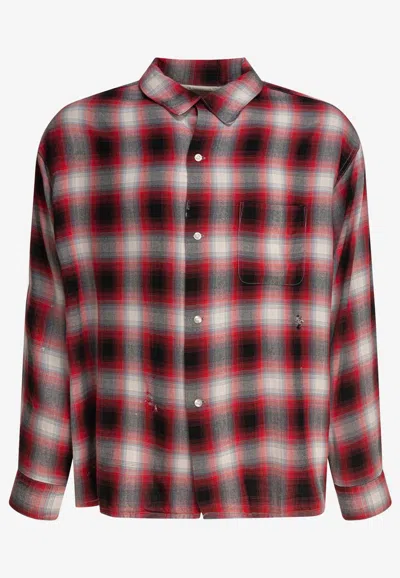 ©SAINT M×××××× CHECKED BUTTONED SHIRT