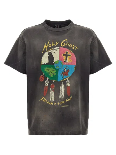 ©saint M×××××× Saint M×××××× 'holy Ghost' T-shirt In Black