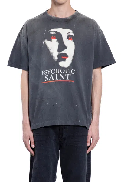 SAINT M×××××× SS TEE EYES BLACK Eyes Tee Black | The Webster