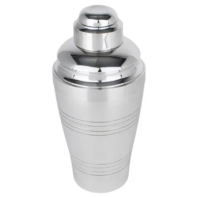 Pre-owned Saint Médard Saint Medard Art Deco Silver Plate Cocktail Shaker With Lemon Squeezer, 1940s