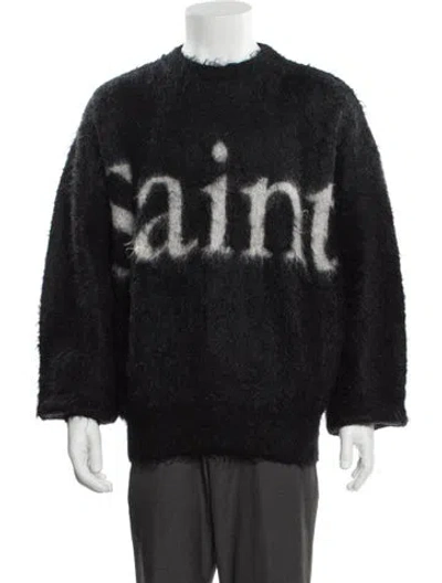 Pre-owned Saint Michael 2023 Graphic Print Cardigan In Black