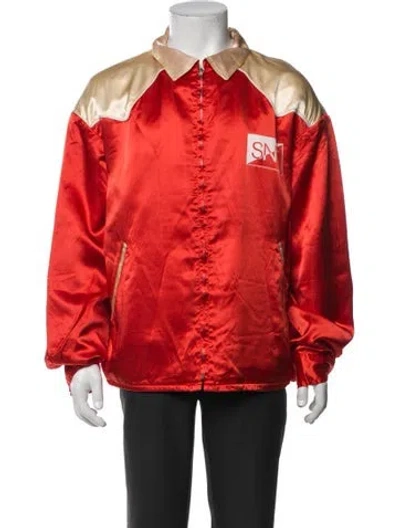 Pre-owned Saint Michael 2023 Western Jacket In Orange/red