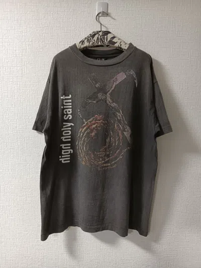 Pre-owned Saint Michael Anchor Tee In Black