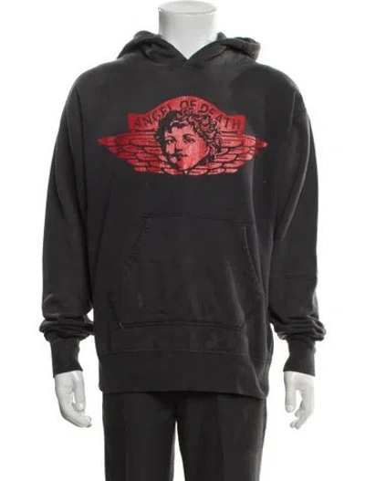 Pre-owned Saint Michael Angel Graphic Print Hoodie W/ Tags In Gray