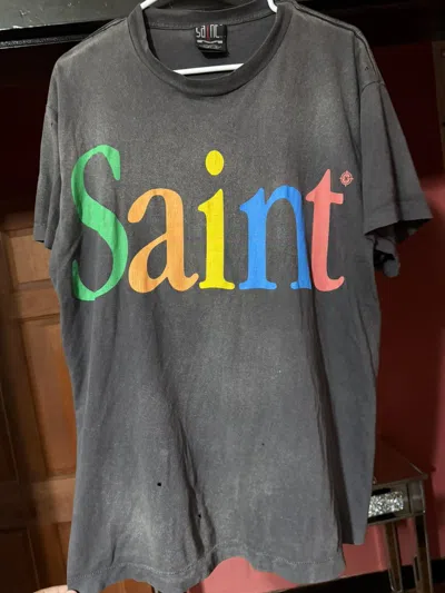 Pre-owned Saint Michael Apple Shirt Size Medium In Gray