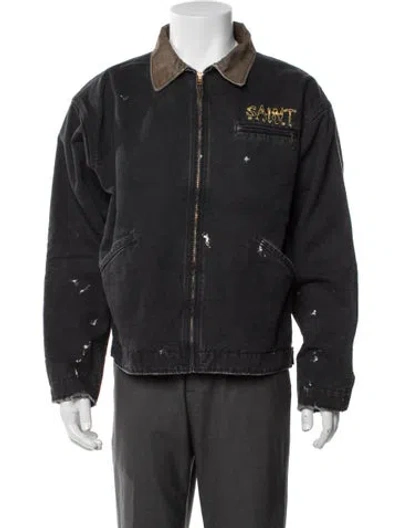 Pre-owned Saint Michael Babylon Detroit Jacket W/ Tags In Gray