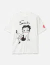 Saint Michael Betty Boop Betty Short Sleeve T-shirt In White