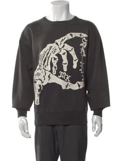 Pre-owned Saint Michael Bone Saint Graphic Print W/ Tags In Gray