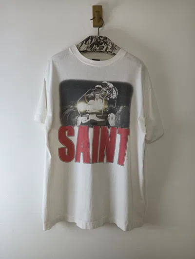 Pre-owned Saint Michael Freedom 'astro' Tee In White