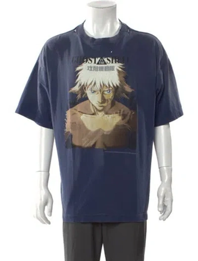 Pre-owned Saint Michael Ghost In The Shell Graphic Print T-shirt In Blue