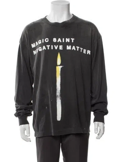 Pre-owned Saint Michael Graphic Print Long Sleeve In Grey