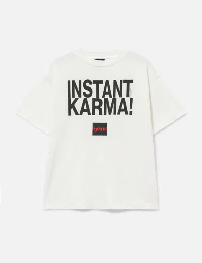 Saint Michael × John Lennon Instant Karma Short Sleeves T-shirt In White