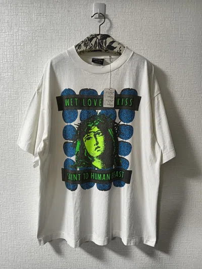 Pre-owned Saint Michael Kiss Tee In White