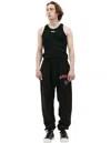 Saint Michael Logo Printed Sweatpants In Black