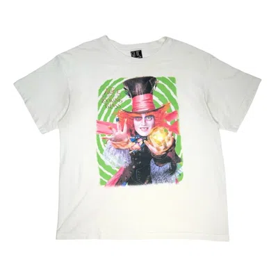 Pre-owned Saint Michael Mad Hatter Short Sleeve Tee Shirt Cream In White
