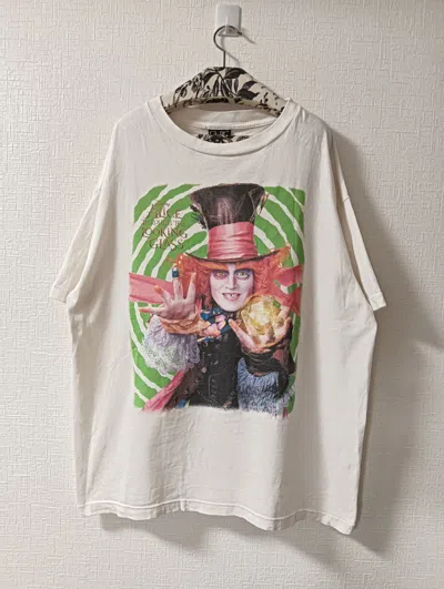 Pre-owned Saint Michael Mad Hatter Tee In White