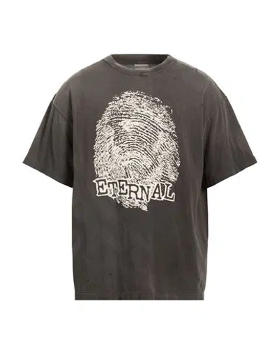 Saint Michael Man T-shirt Charcoal Size M Cotton In Gray
