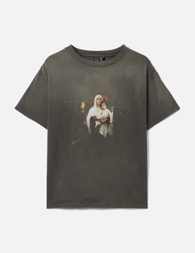 Saint Michael Maria T-shirt In Gray