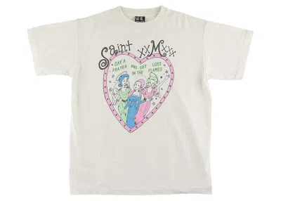 Pre-owned Saint Michael Men's  Heart T-shirt In White