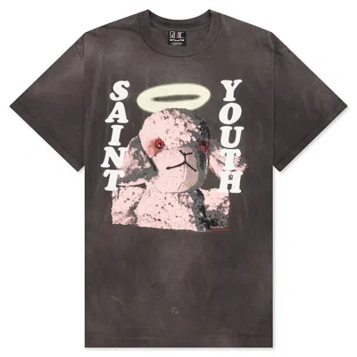 Pre-owned Saint Michael Men's  Pink Sheep T-shirt In Black