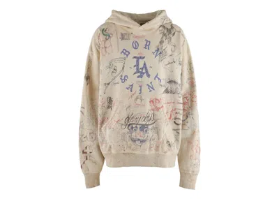 Pre-owned Saint Michael Men's  X Born & Raised Hooded Sweatshirt Hoodie