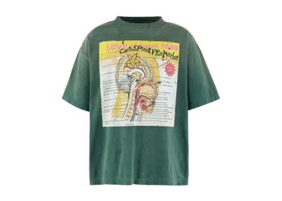 Pre-owned Saint Michael Men's  X Cactus Plant Flea Market Love Of Snt Tee Shirt In Green