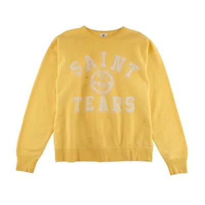 Pre-owned Saint Michael Men's  X Denim Tears Crewneck Sweatshirt In Yellow